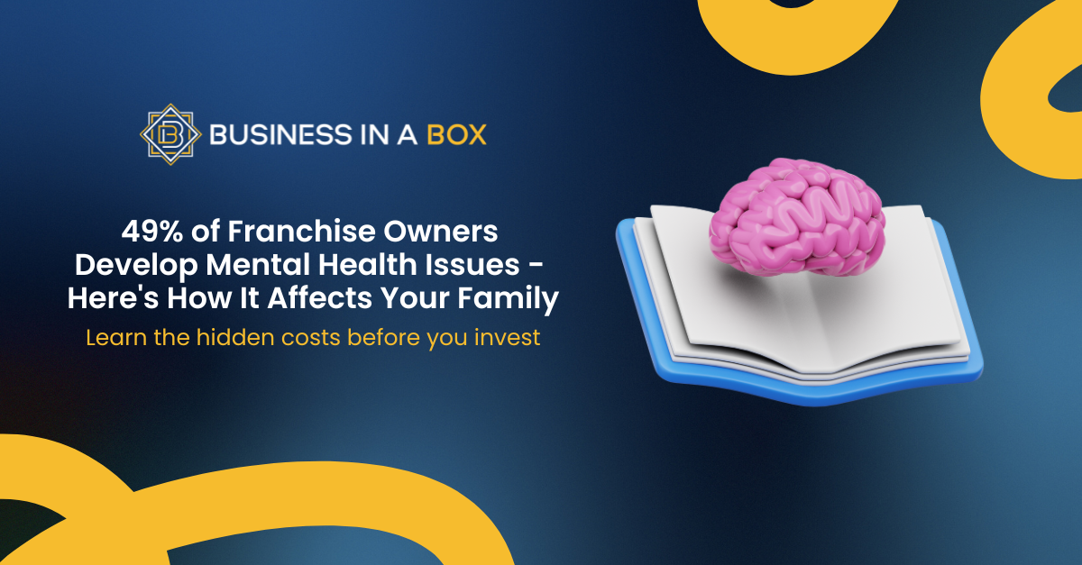 The Hidden Cost of Getting Franchise Fit Wrong: How It Takes a Toll on Your Mental Health | Franchising | Business In A Box Franchising | John Balkhi